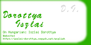 dorottya iszlai business card